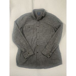 G.H. Bass & Co. Gray‎ Size L  Men's Dress Shirt Long Sleeve